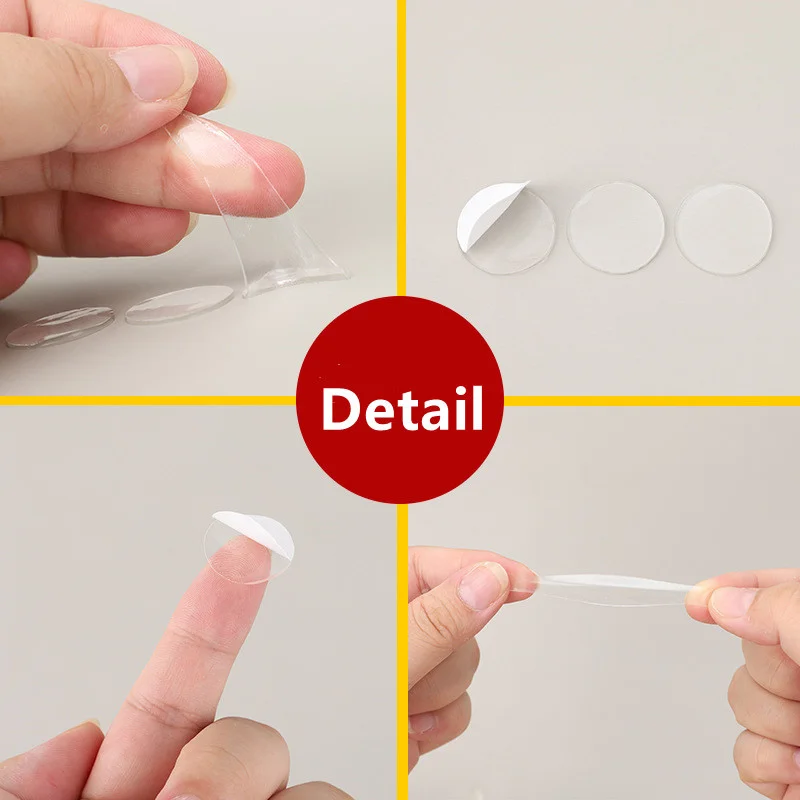 70Pcs Multi-Use Round Sticker Silicone Double-Sided Sticky Dots Self  Adhesive Dots Stickers for DIY Craft 20mm - AliExpress