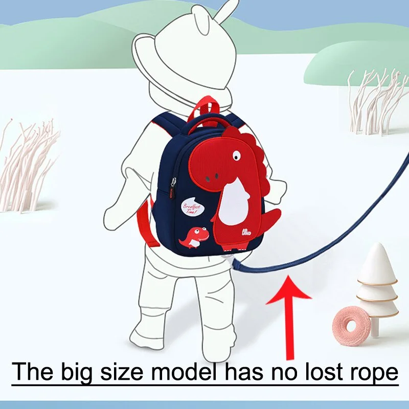 Dinosaur Cartoon Backpack for Kids Preschool School Bag