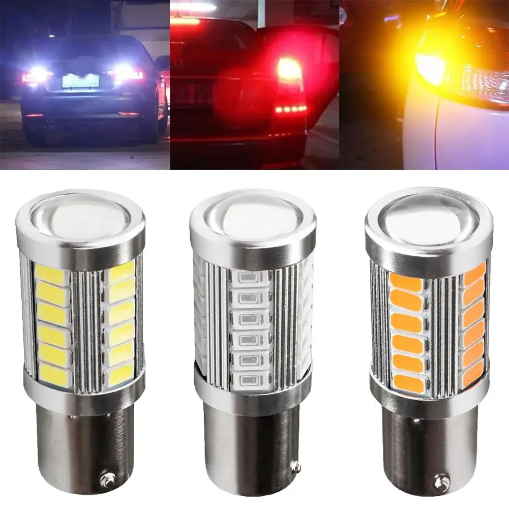 

Лампы для чтения BA15S 1156 P21W 33-светодиодный SMD 5730, автомобильная яркая резервная лампа для габаритных огней
