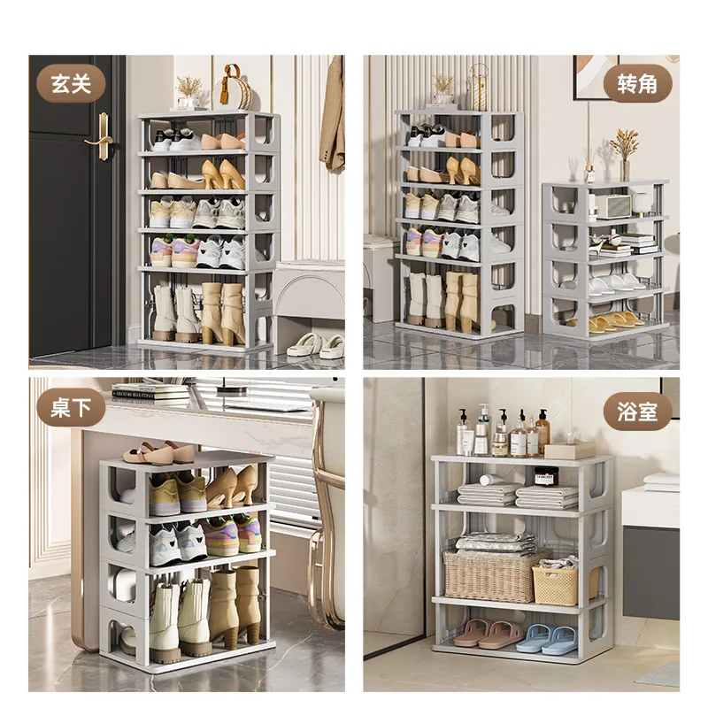 Formwell shoe storage rack, multi-functional storage rack, tools-free installation, shelf removable to fit different shoes