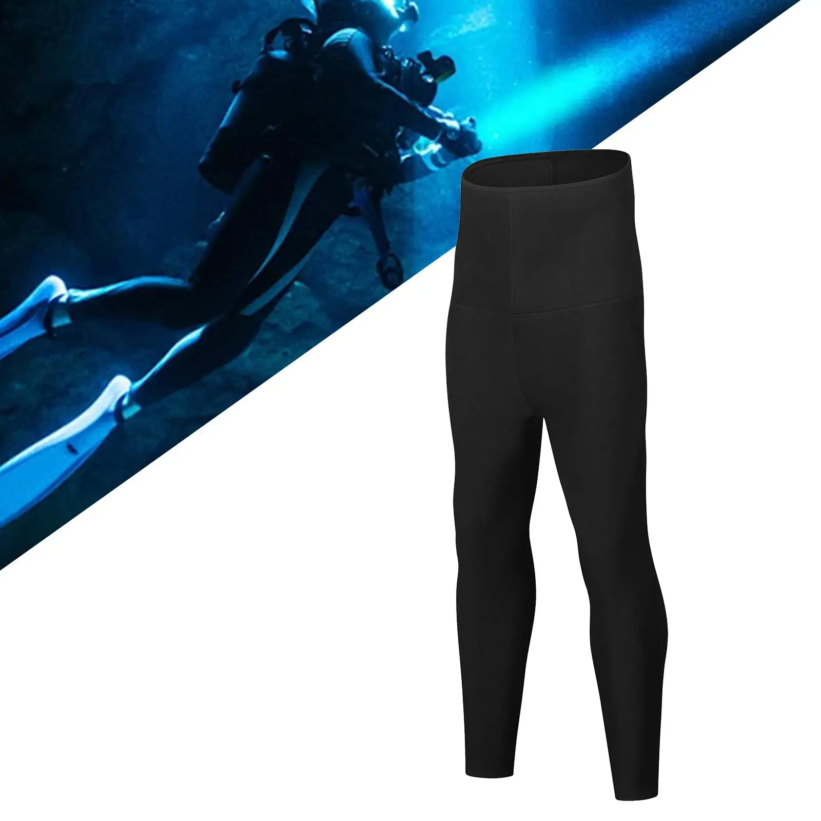 Men Wetsuit Pants Adults Quick Dry Sun Protection Diving Suit Swim Pants for Spearfishing Kayaking Underwater Canoeing Surfing
