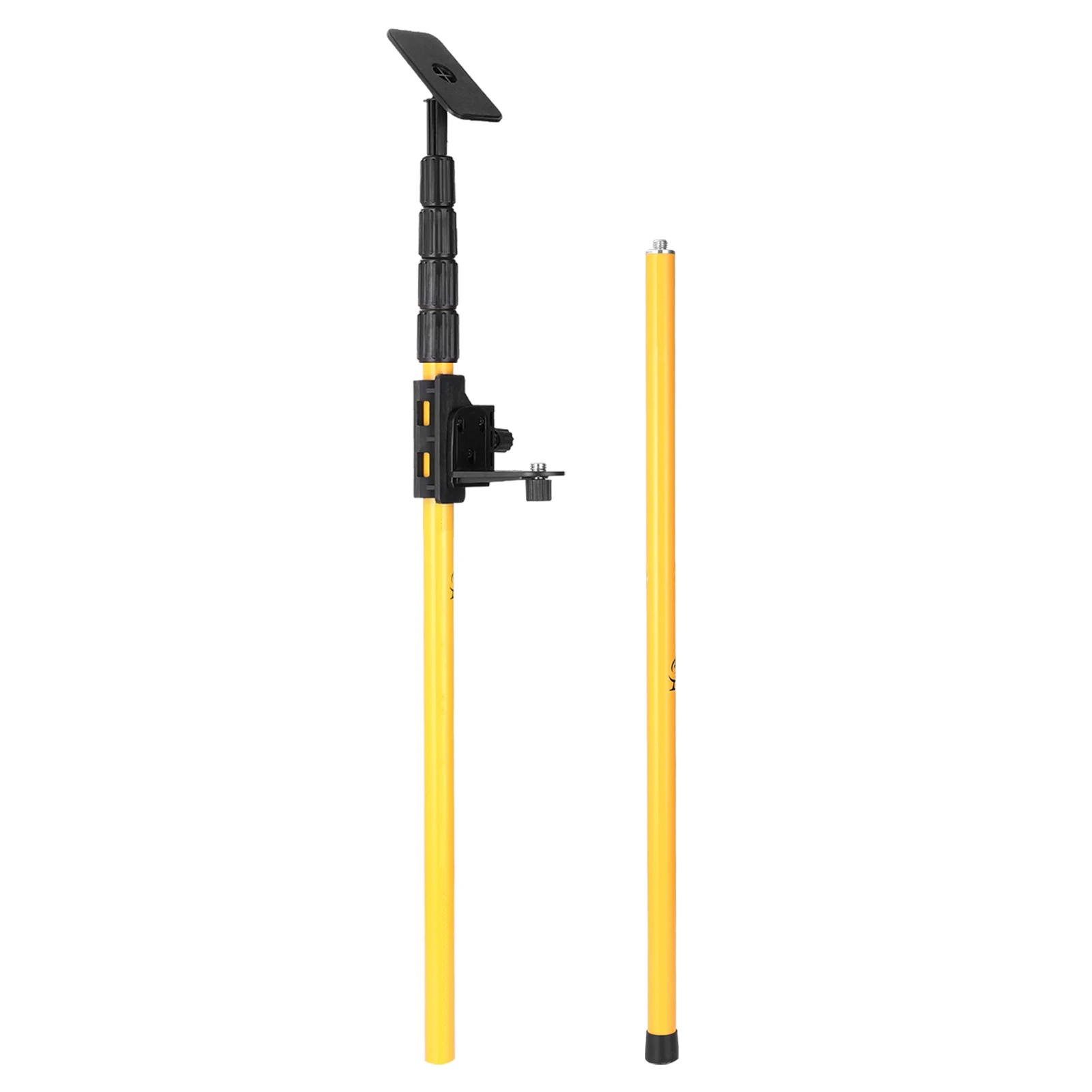 Telescopic Rod for Line Leveler Aluminum Alloy Adjustable Lift Extend Bracket Holder Stand Support for1/4''and 5/8'' Laser Level