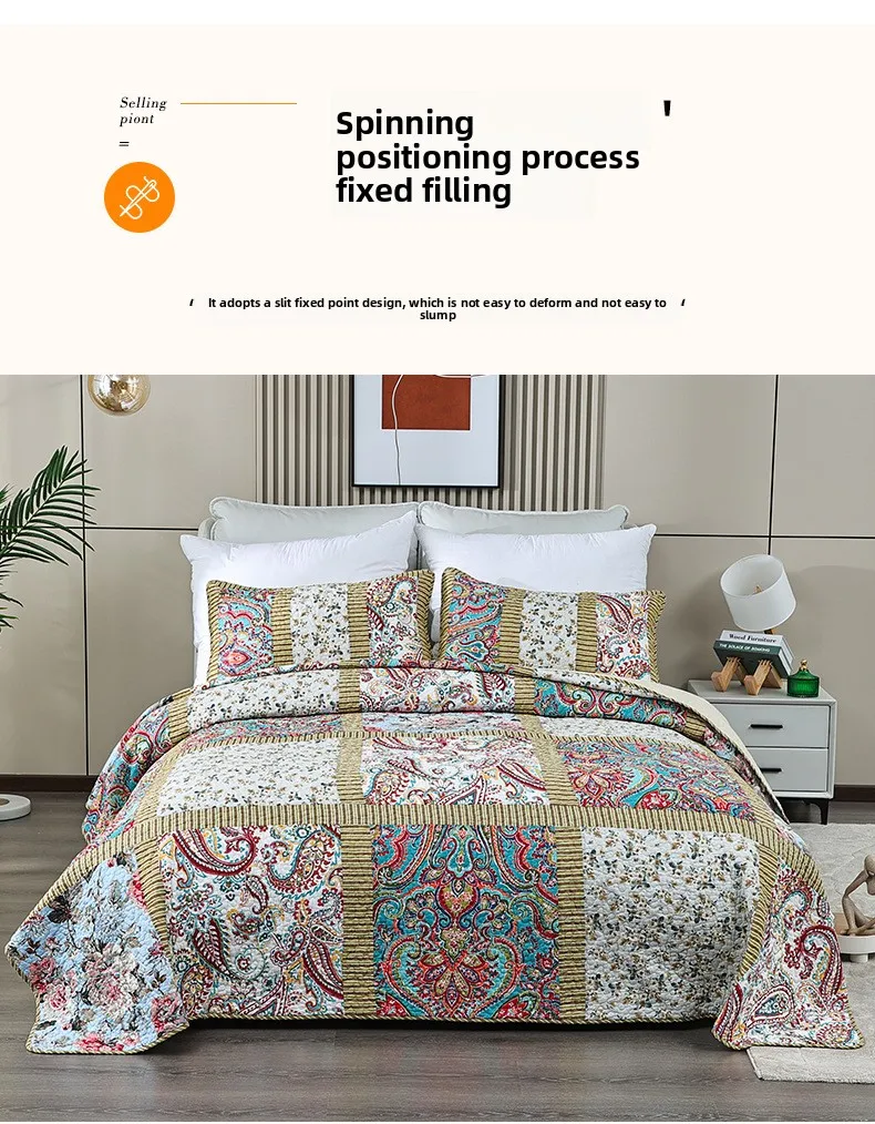 Colorful Quilted Bedspread
