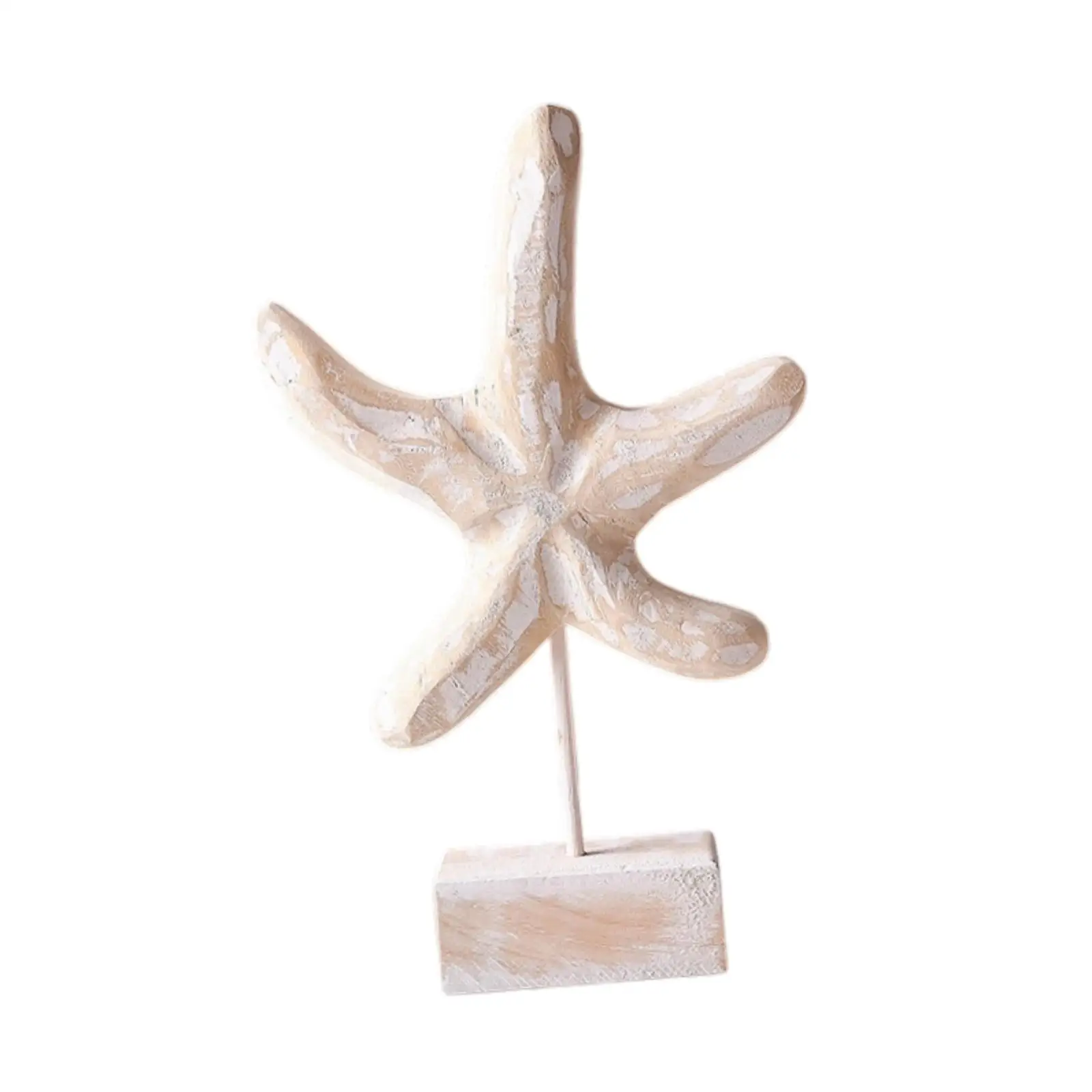 Wood Statue Beach Table Decor Coastal Decor Beach Theme Decor Accent Figurine for Living Room Home Bathroom Office Bedroom