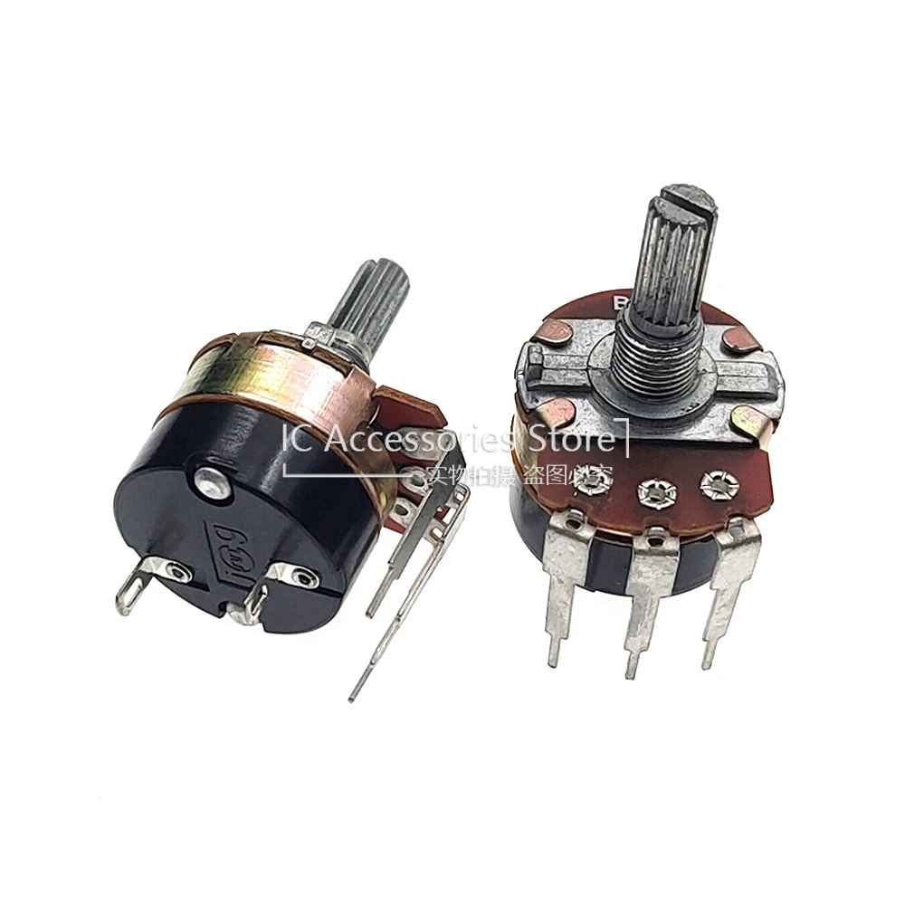 5PCS WH138-4 B10K B50K B100K B500K Single Link Potentiometer With Pin ...