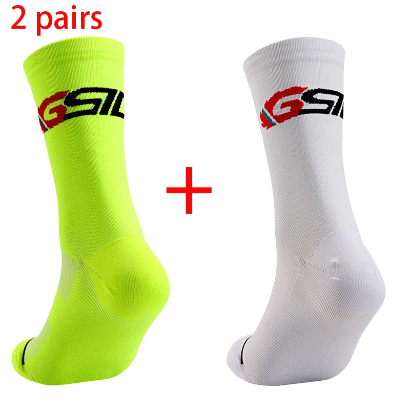 Cycling Socks 2 Pairs Bike Socks Men Nurse Compression Cycling For Women Mtb Guard Socks Stockings Sport Grip Barre
