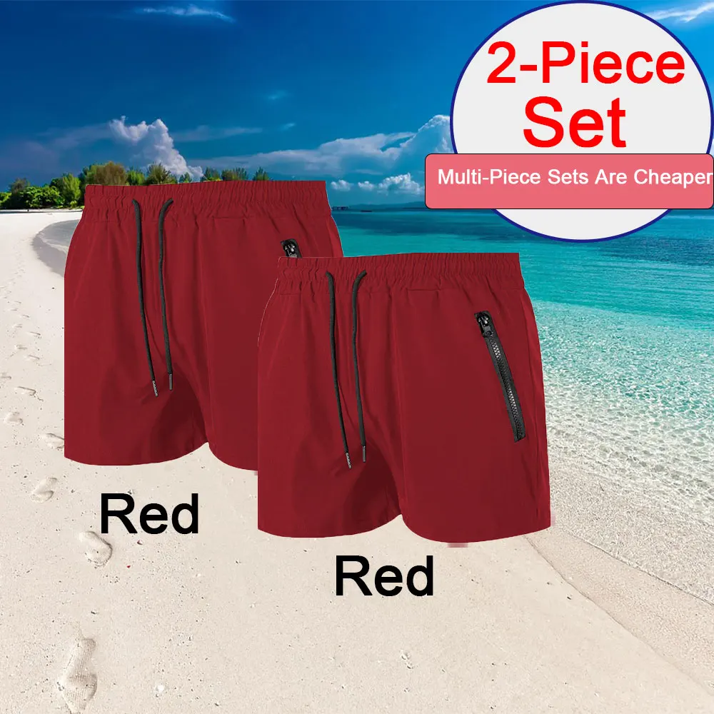 Herren-Shorts, Outdoor-Lauftasche, Kordelzug-Design, elastische Taille, einfarbig, bequem, atmungsaktiv, Shorts für den Sommer – Detail 23