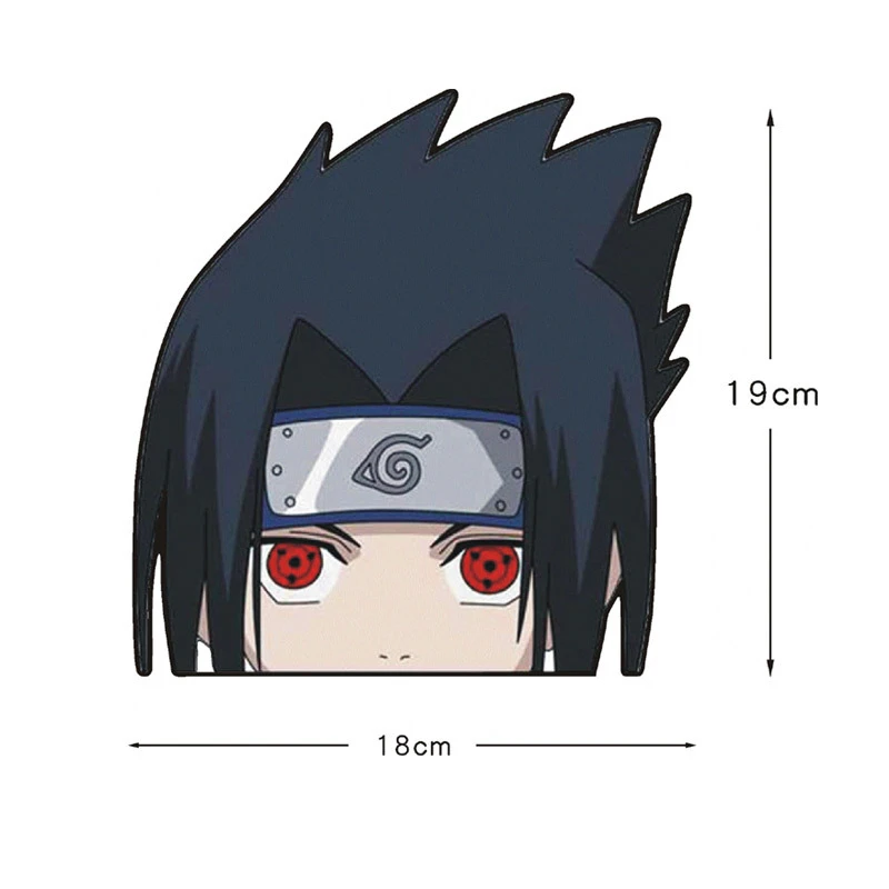 Naruto Peek Sticker Diffuse Sticker Paper Sasuke Car Waterproof Laptop Window PVC Anime