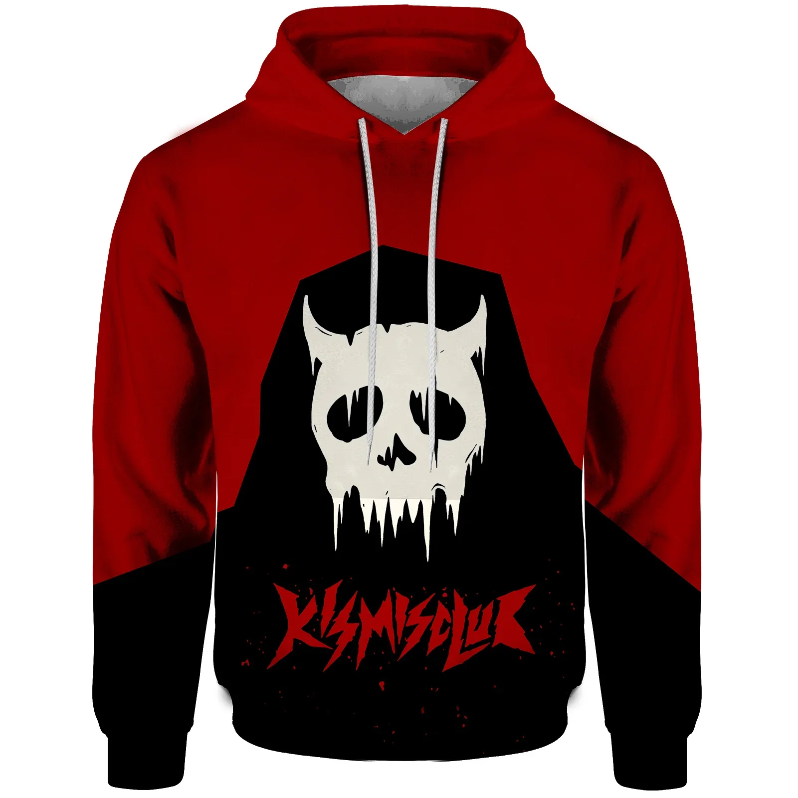 thumbnail image 1 of Sudadera con capucha informal de otoño para hombre, sudadera con capucha para hombre, sudadera con estampado de calavera genial, sudaderas para hombre, ropa Y2k, 1 of 5