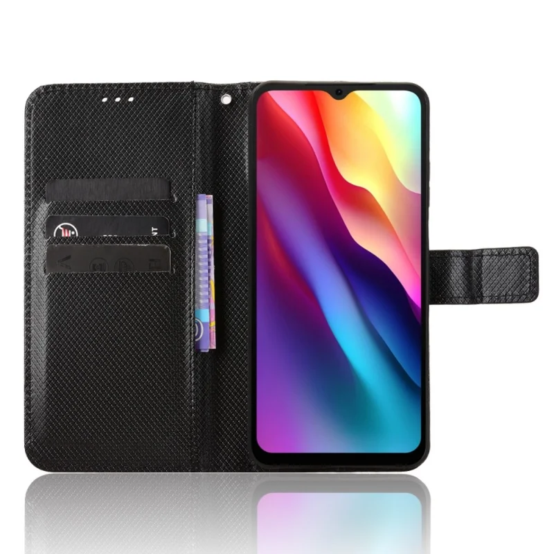 Luxury Leather Wallet Flip Case with Magnetic Closure