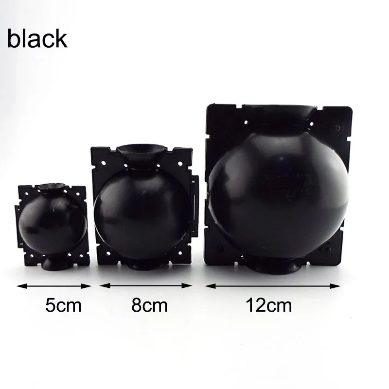 High pressure black transparent 5 8 12cm Rooter Growing Plant Rooting Ball nursery tray tree Root grow plastic case pot Grafting