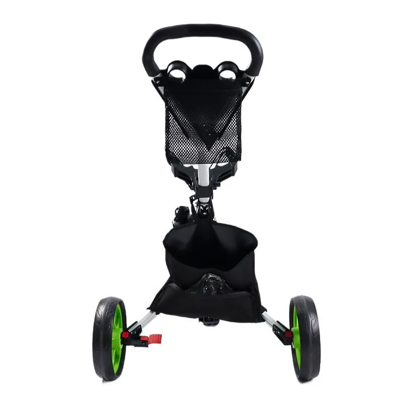 Golf Carts Three-wheeled Aluminum Alloy Golf Pull Cart Hand Push Trolley