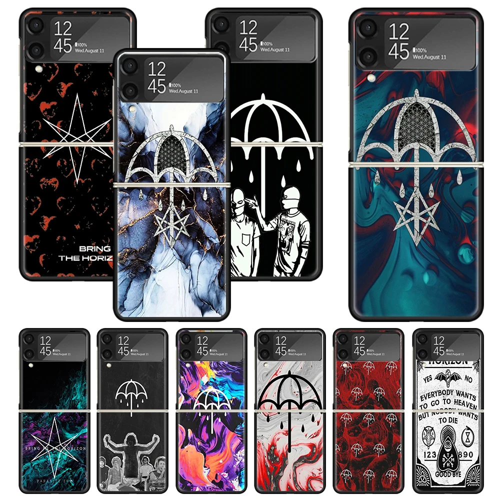 Bring Me The Horizons Zflip4 Zflip5 Custodia Per Telefono Per Samsung Z Flip3 Flip4 Flip5 5G Zflip 4 5 3 Cover Cellulare Shell Fundas