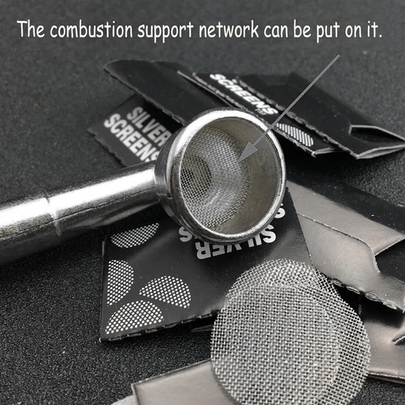 Hookah Accessories 50pcs Stainless Steel Hookah Filter Metal Wire Tobacco Pipe Screens Thick Multifunctional Smoking Accessories hookah accessories,smoking pipe filters