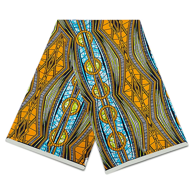 

2023 новейшая ткань с Африканским принтом, 100% хлопок, ткань из Анкары, восковая Ткань 6 ярдов для свадебных платьев, швейная модель