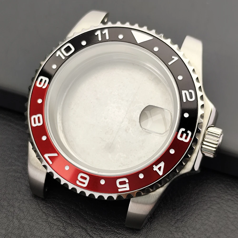 Premium 40.5MM Sapphire Glass GMT Case with Bidirectional Rotating Bezel for 28.5MM Dial and 20mm Strap
