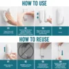 TAILI 2/6pcs Hanging Hooks with Adhesive Strips,Damage-Free Heavy Duty Utility Hooks for Home Storages and Hanging Decorations 5