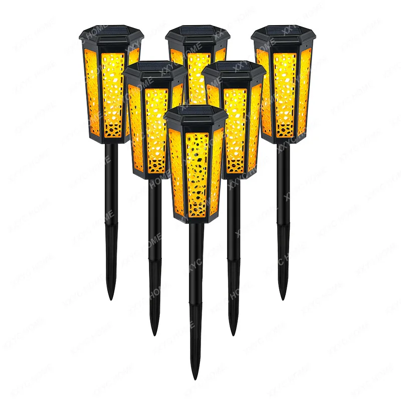 

Cross-Border Solar Light Hollow out Chinese Decoration RGB Outdoor Garden Courtyard Waterproof Floor Outlet Solar Lawn Lamp