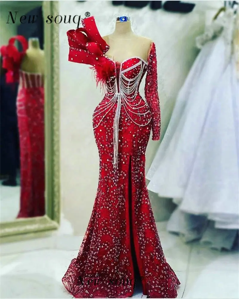 Vestidos sirena de un solo hombro con abertura Wisteria Tallas Grandes