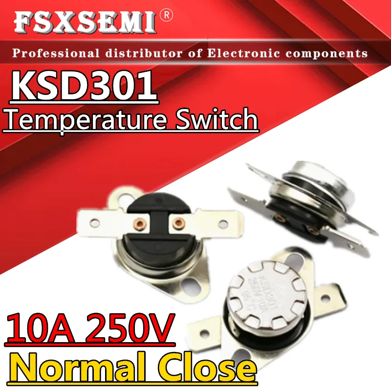 KSD302X Thermostat 250V 20A/16A – Bimetall-Temperaturschalter Für Wasserkocher, Heizgeräte & Mehr