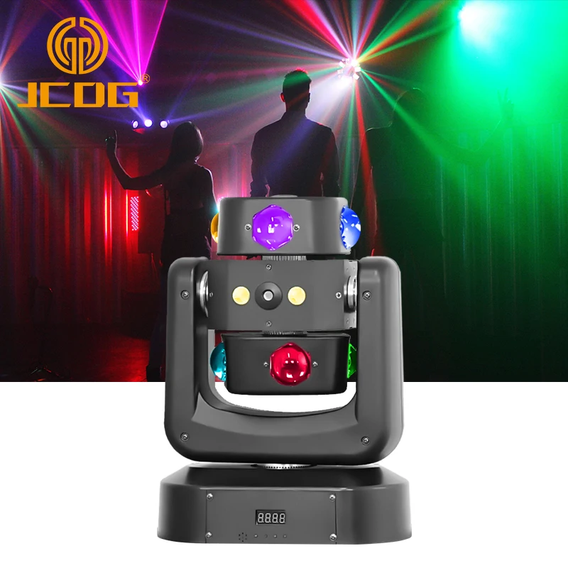 

Laser Light 8x10W RGBW 4IN1 Hot Wheel Moving Head Lights DMX Stage Control Professional Lighting DJ Night Club Christmas Lamp