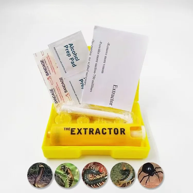 Camping Venom Extractor Snake Insect Bite First Aid Kit Outdoor Emergency Survival Rescue Venomous Bee Bite Vacuum Detox Pump first aid kit survival tool venom extractor