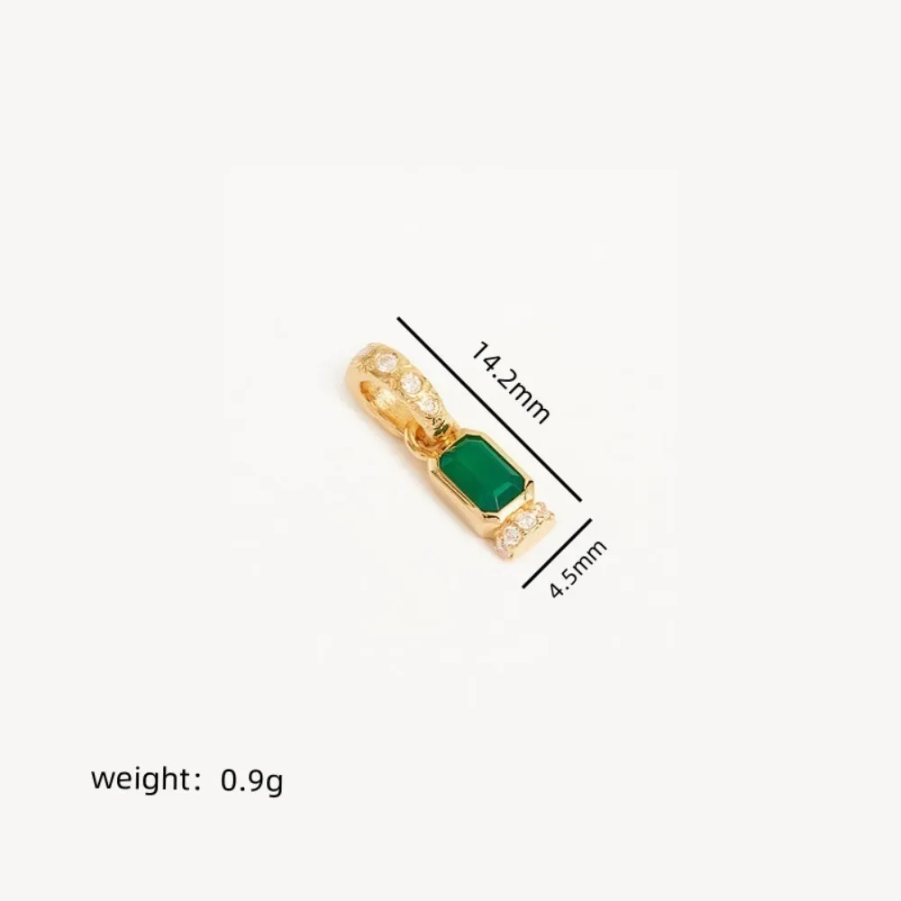 12 Month Small Birthstone Pendant Can Be Freely Matched Multicolored Crystal Zircon Choker Necklace for Women Girls Jewellery