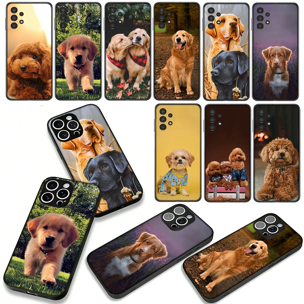 Golden Retriever Poodle Dog Design Phone Case