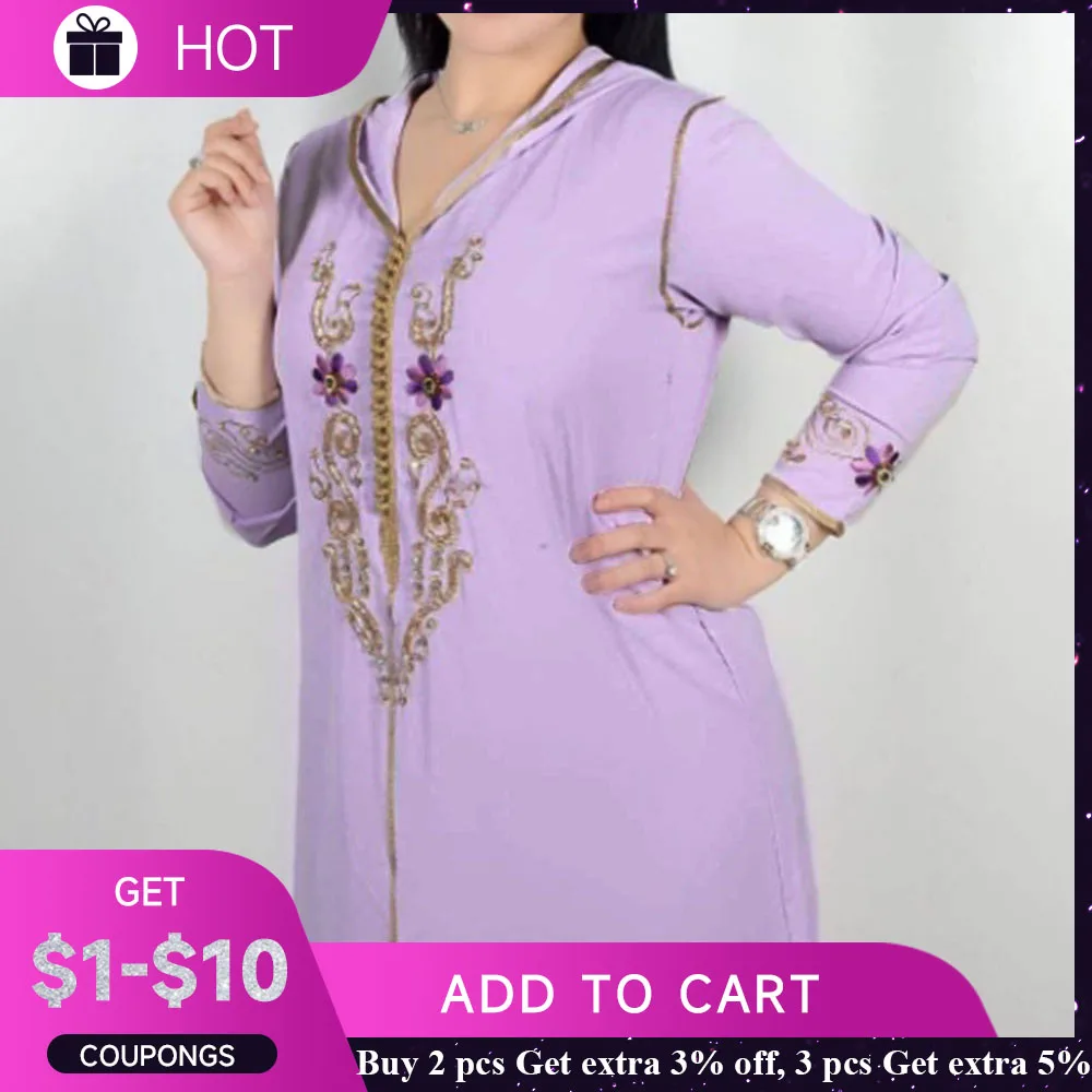 Jellaba-Pink-Long-Sleeves-Dubai-Turkey-Morocco-Robe-Hooded-Women-Abaya ...