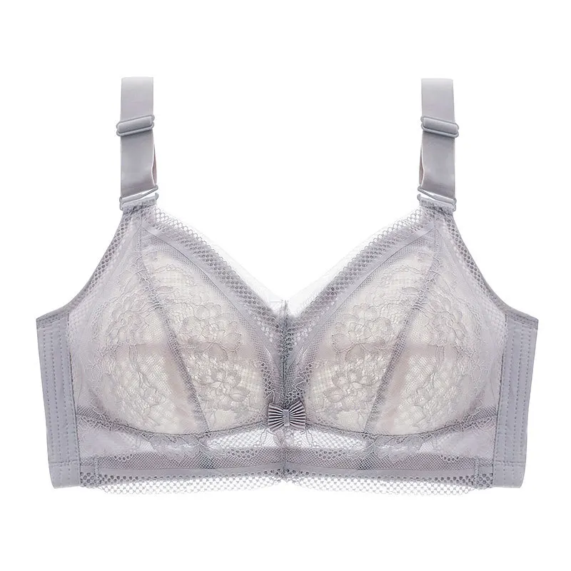 Women's Underwear Thin Bra without Steel Ring Plump Girls Large Size Push up Breast Holding Full Cup Top Support sports bra