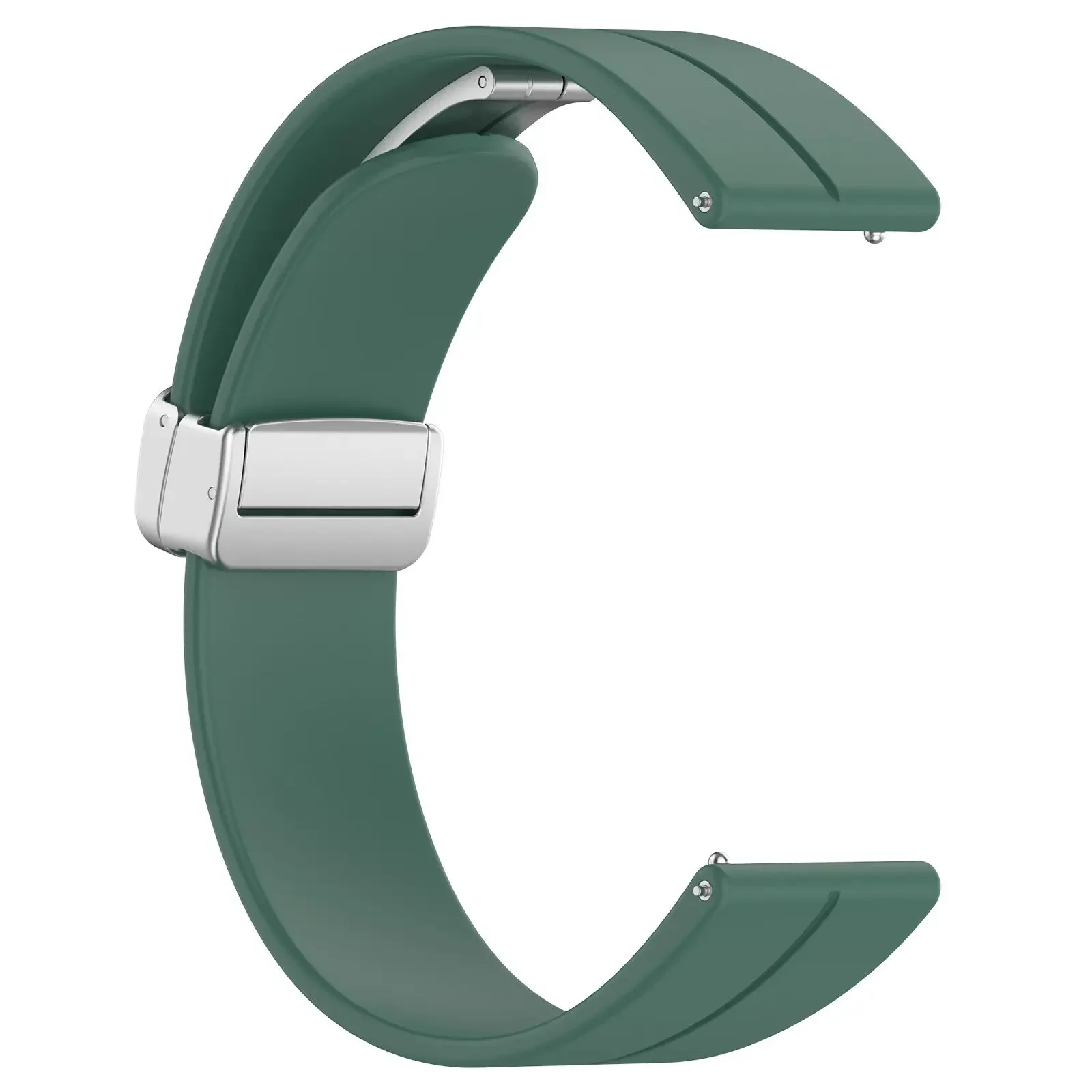 Magnetic Folding Buckle Silicone Band - Universal Fit, 20-22mm Strap