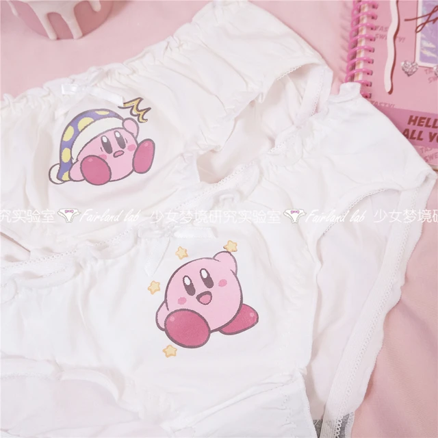 Kawaii Star Kirby Girl Cotton Panties Underwear Anime Cartoon Ladies  Breathable Sexy Mid-Waist Briefs Underpants Intimates Gift - AliExpress