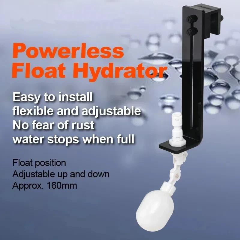 VP 1pc 금속+플라스틱 수족관 플로트 밸브 물 보충기 어항용 자동 물 보충 장치
