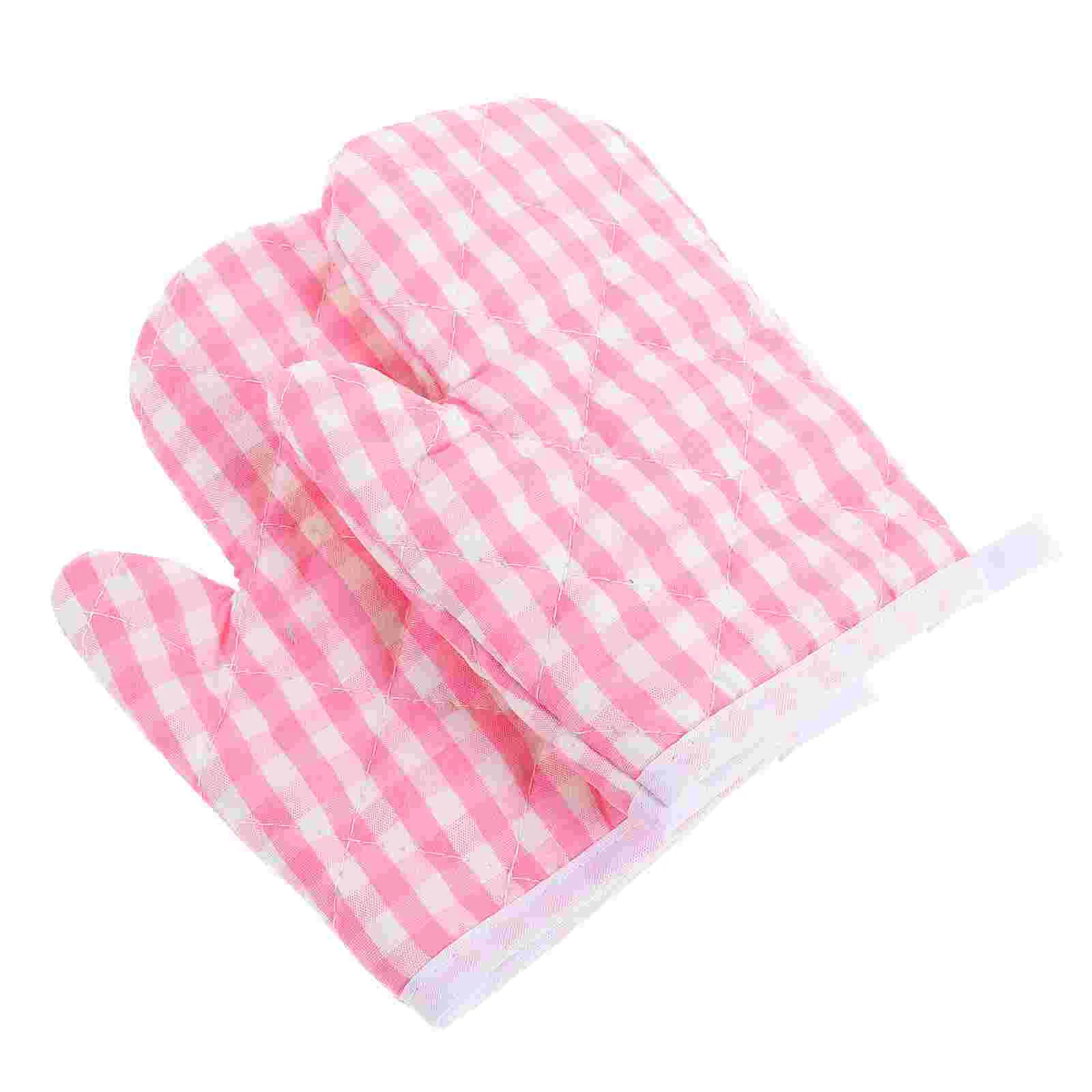 

Kids Oven Mitts Kitchen Heat Resistant Gloves Polyester Microwave Gloves Cooking Baking Mitts For Children