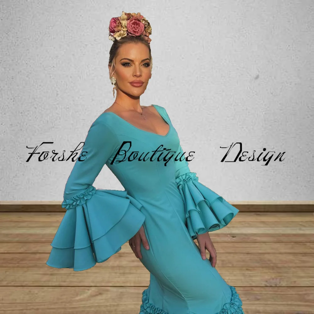 Prom Dresses Vestido Flamenca Aliexpress Ivory Mermaid Flamenco