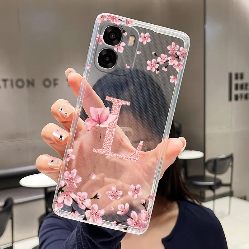 Floral Transparent Soft Silicone Phone Case - Clear TPU Back Cover