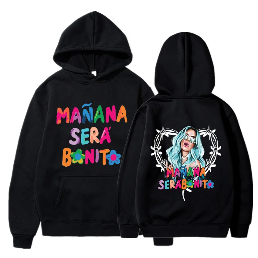 

Manana Sera Bonito Letter Printed Pullover Sweatshirt Hip Hop Karol G Harajuku Tomorrow Will Be Nice Oversize Hoodies Streetwear