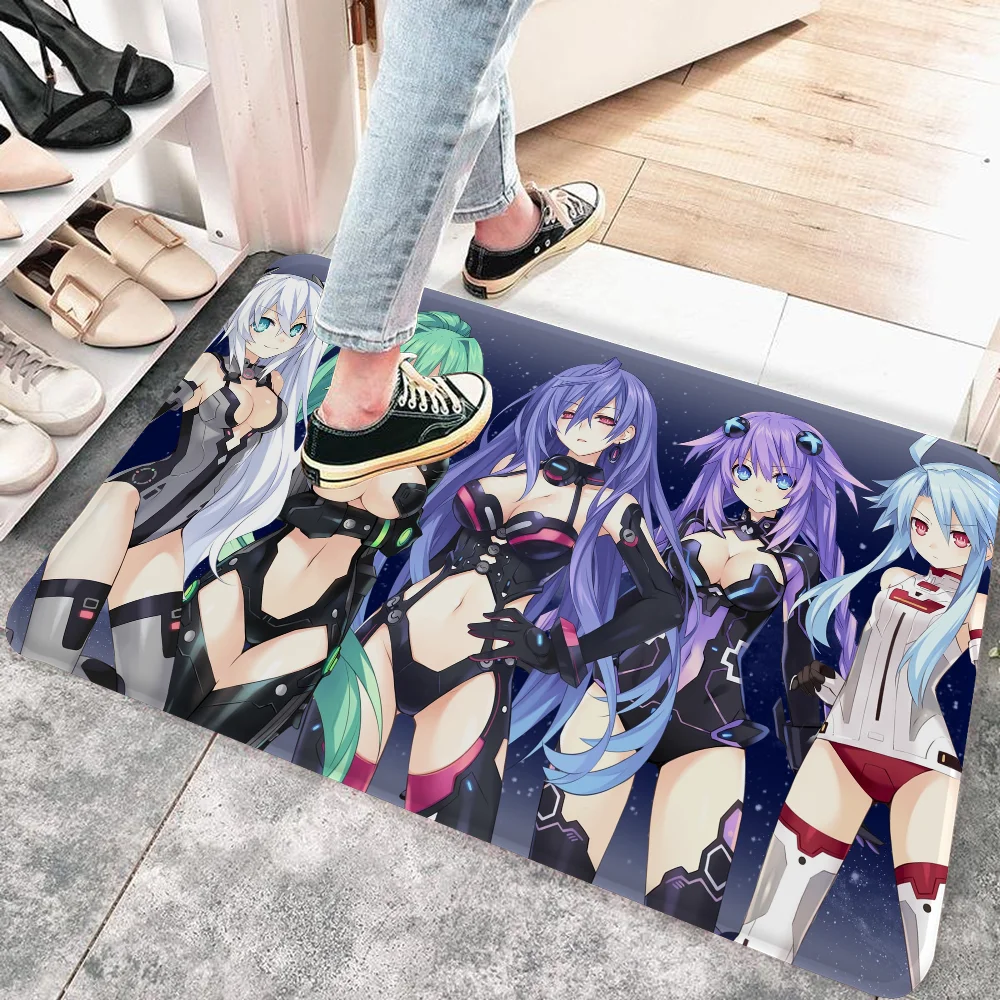 Hyperdimension Neptunia Bathroom Mat Non-Slip Laundry Room Mat Laundry Decor Balcony Child Living Room Toilet Rug 2