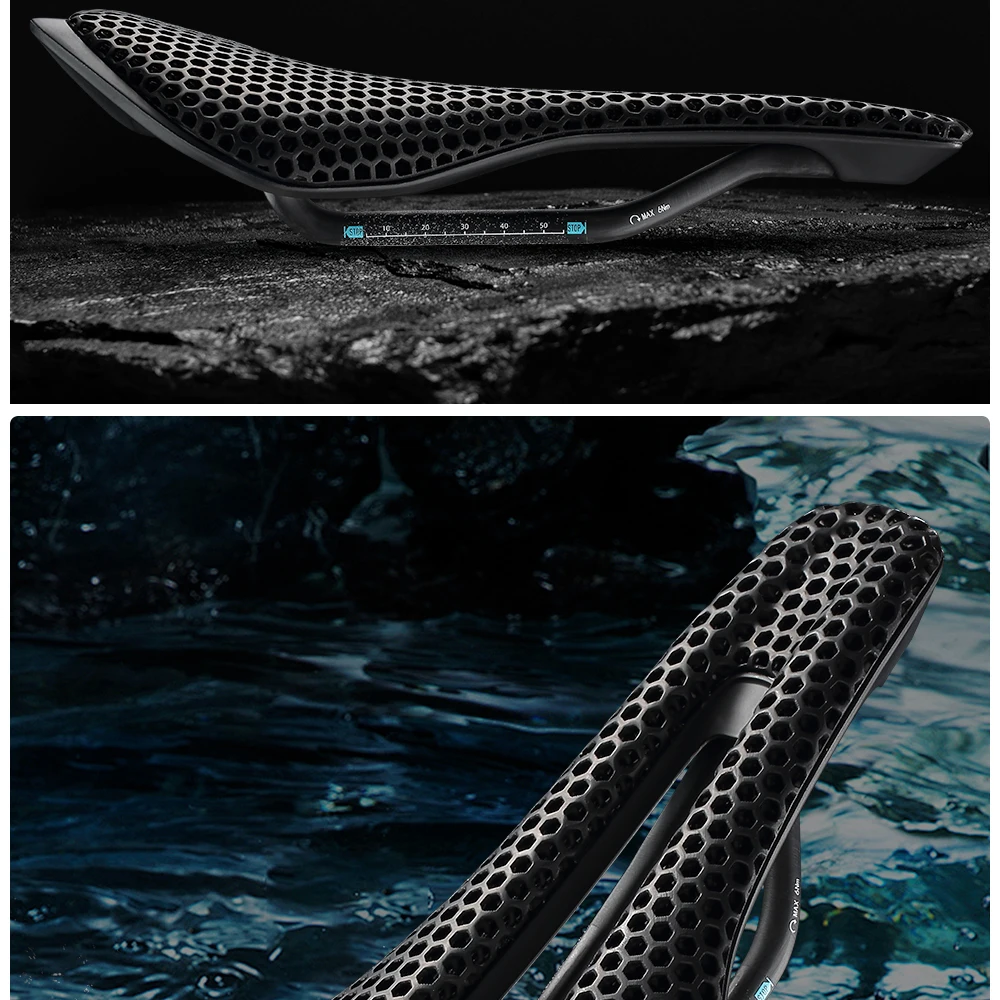 RYET 3D-gedruckter Vollcarbon-Fahrradsattel 245*135/145/155mm Fahrradsitz für MTB Gravel Rennrad Sitzkissen Fahrradteile – Detail 24