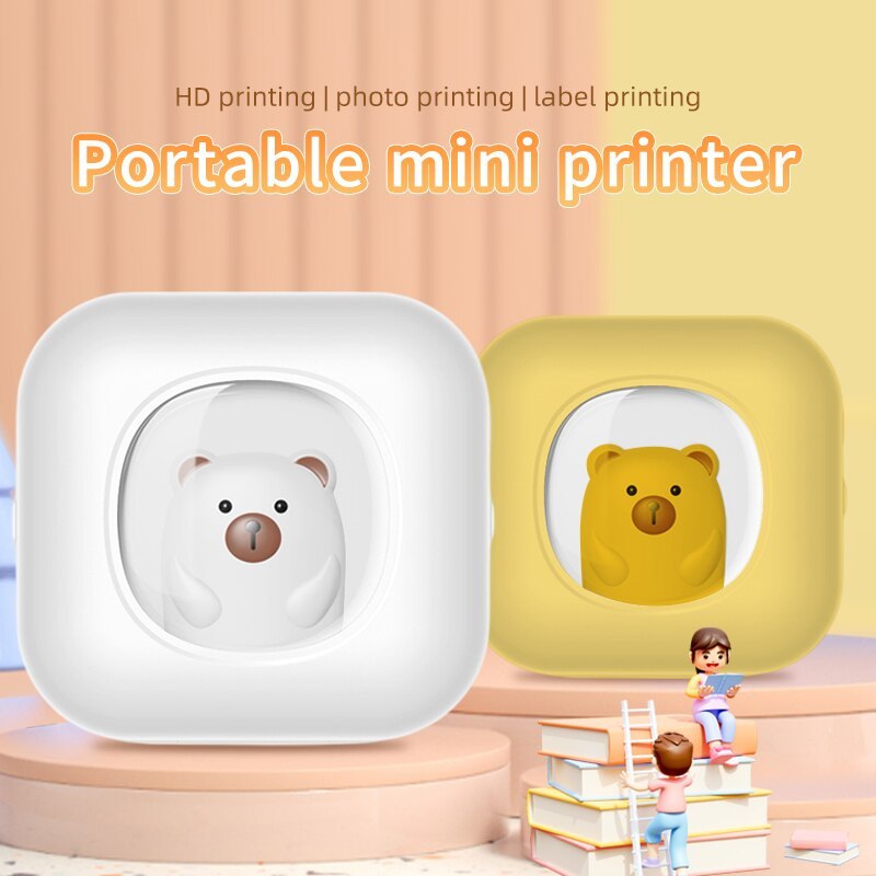  X7 Portable Mini Label Printer Photo Thermal Adhesive Labels Printers Inkless Bluetooth Pocket Mini Printer Stickers Maker 57MM 