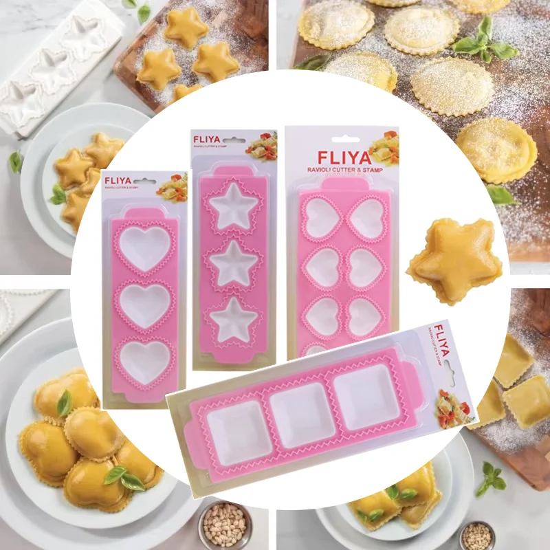 Ravioli Maker With Press Ravioli Cutter Mold Dumpling Maker Press Dumpling Mold Triangle Star Heart Stamps Pasta Machine