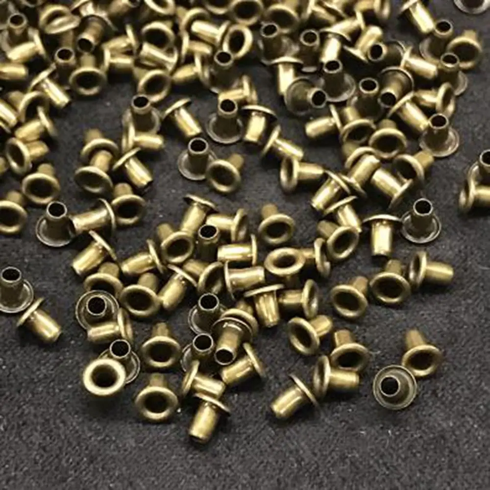 200Pcs Mini Eyelet Buttons for DIY Doll Belt Buckles Metal Buckle Snap Button Bag Shoes Clothes Sewing Accessories 1.5/2.5mm