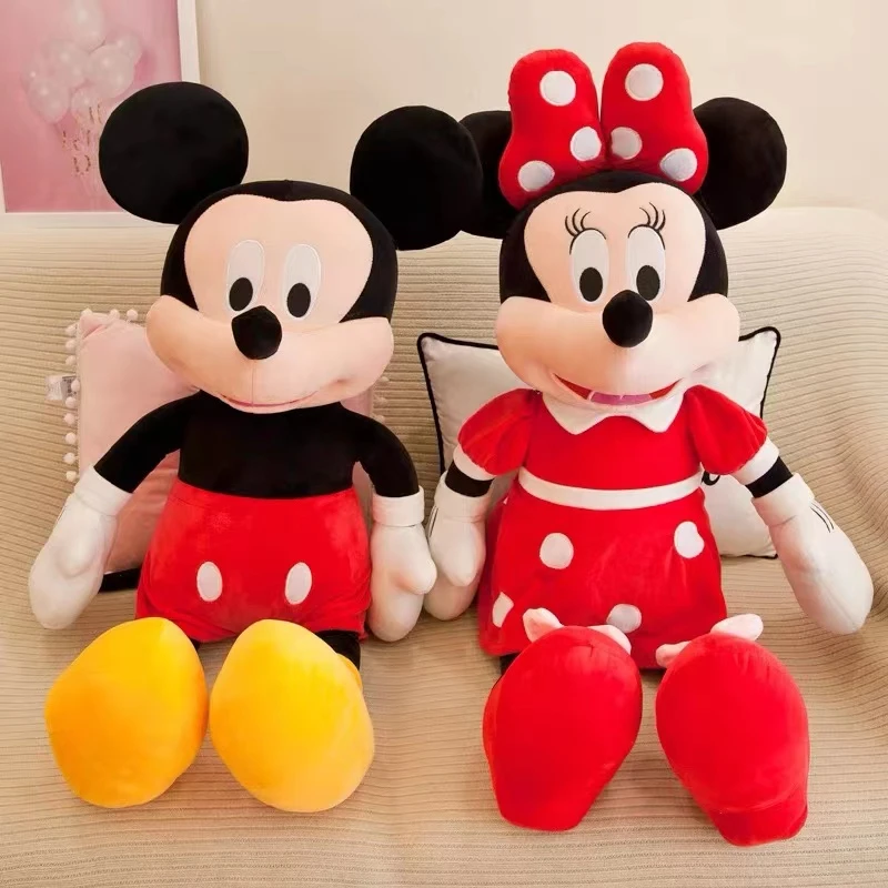 

35cm Disney Mickey Plush Toys Anime Figures Minnie Mouse Stuffed Plush Doll Home Decoration Model for Children's Birthday Gift