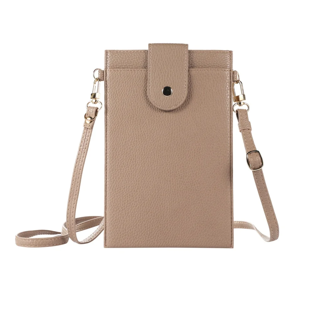 Women's Stylish PU Leather Crossbody Bag - Compact Shoulder Purse & Card Holder