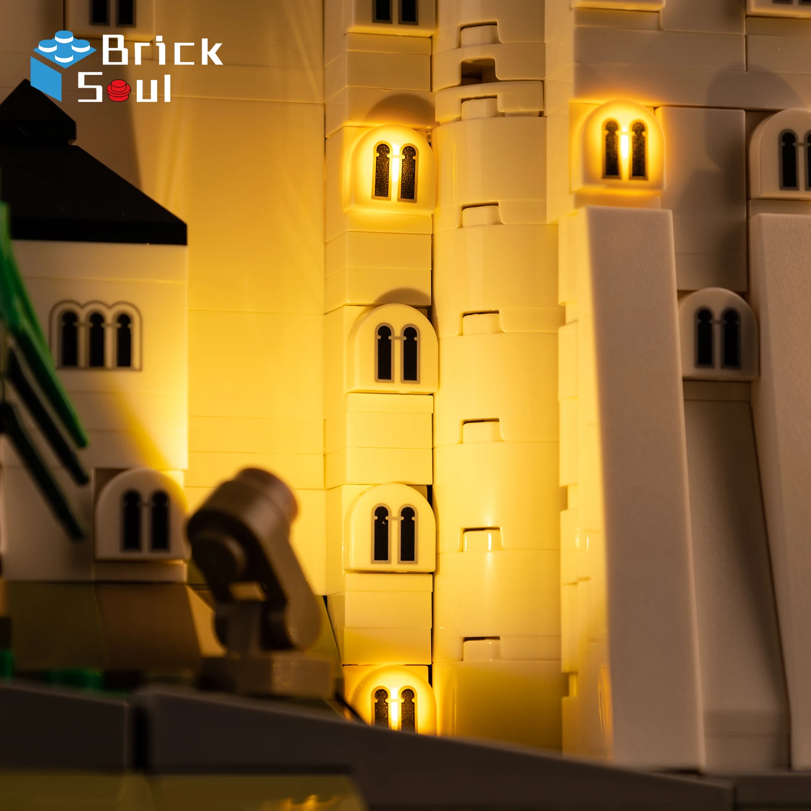 LED-Beleuchtungsset für Lego 21063, Neuschwanstein-Schloss-Modell, DIY-Spielzeug-Set, nicht im Lieferumfang enthalten, Bausteine – Detail 1