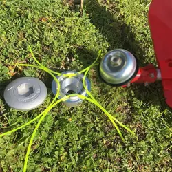 Novo conjunto de corda cabeça aparador de alumínio jardim grama escova cortador arbustos acessórios durável strimmer cabeça para cortador de grama