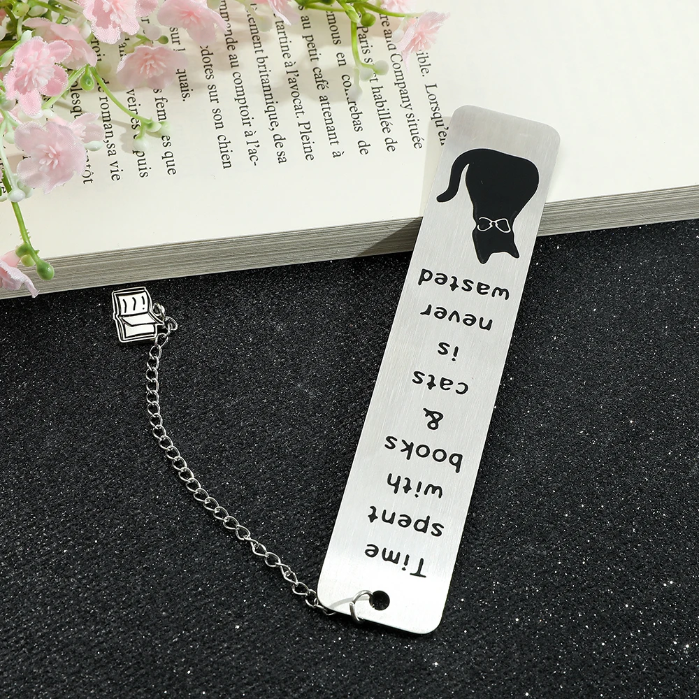 Metal Bookmark 1Pcs Cute Cat For Book Fans Collections School Supplies Gifts Friends Teachers Reading Markers