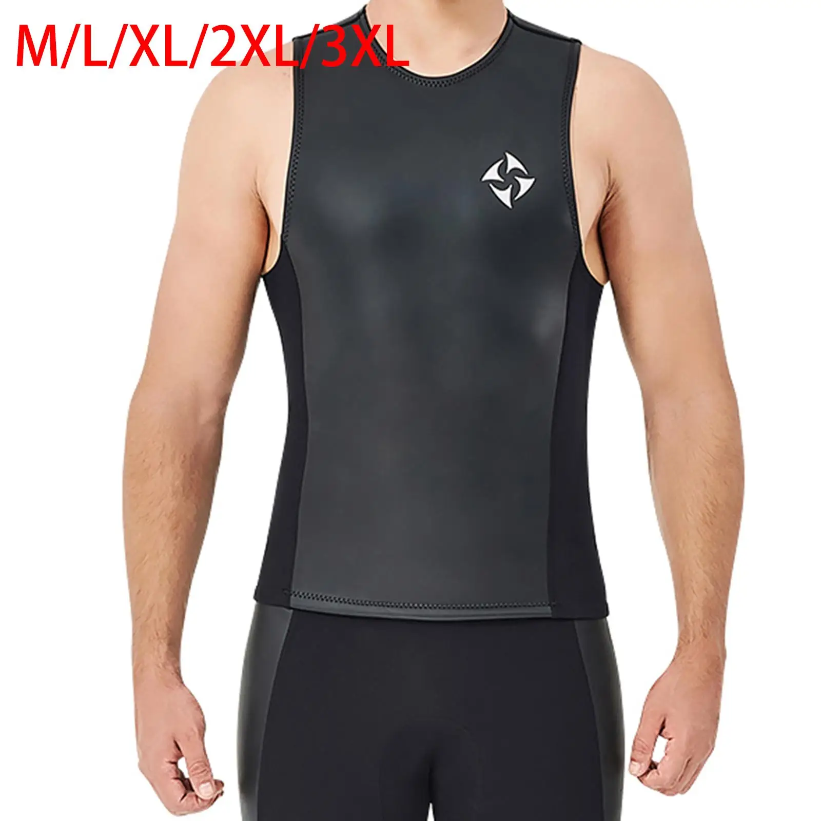 2MM Neoprene Wetsuit Vest Jacket Sleeveless Warm Wetsuits Top Mens for Cold Water Diving Surfing