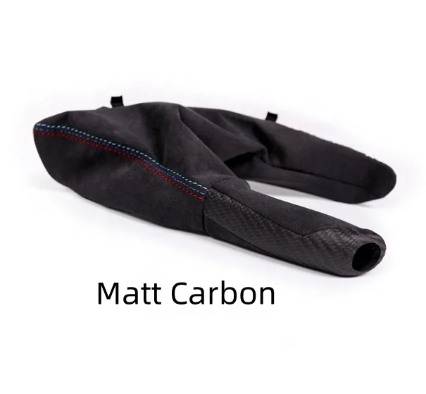 LHD Alcantara Car Handbrake Handle Left Hand Drive Carbon Brake With Alcantara F30 F31 F32 F33 F36 F80 F81 F82 F83 F84
