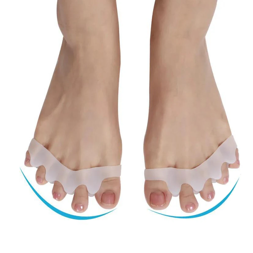Hallux Valgus Corrector Bunion Toe Separator Gel Toe Straightener Spacer Silicone Corrector Foot Finger Separator Foot Care Tool